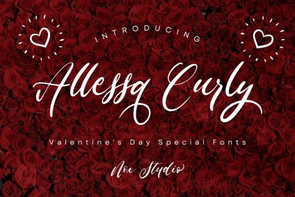 Allessa Curly: A Handwritten Typeface That Feels Like a Signature