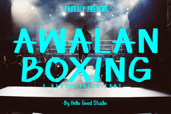 Awalan Boxing: A Striking Handwritten Font for Bold Brand Identity