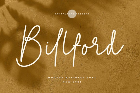 Billford: A Modern Script Font for Digital Branding