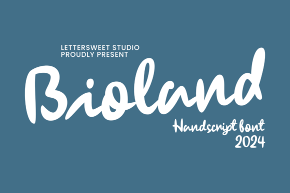 Bioland: A Handwritten Script Font That Feels Like Real Ink