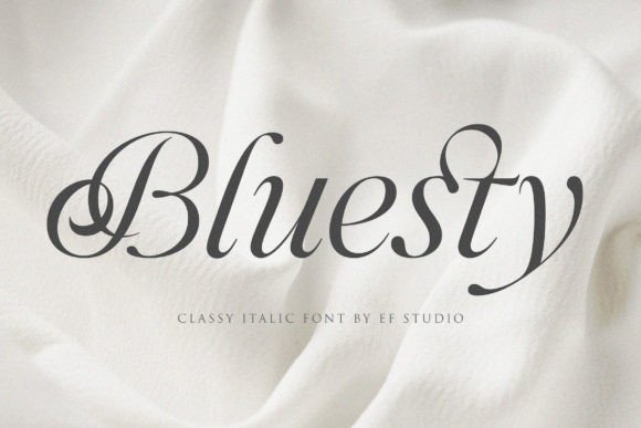 Bluesty Font: A Refined Script for Small Business Branding