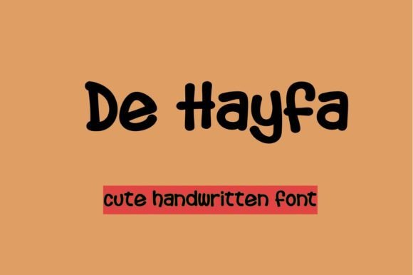 De Hayfa: A Handwritten Font That Feels Like a Thoughtful Pause