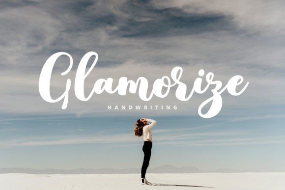 Glamorize: A Bold Handwritten Script Font for Modern Web Design