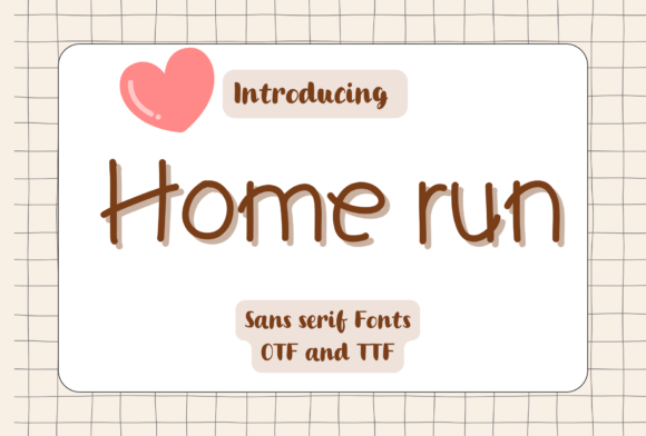 Home Run: A Playful Handwritten Font That Elevates Small Business Branding
