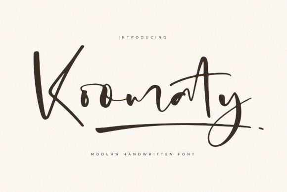 Koomaty: A Handwritten Font That Feels Human on Screen