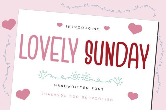 Lovely Sunday: A Delightful Script Font for Digital Branding