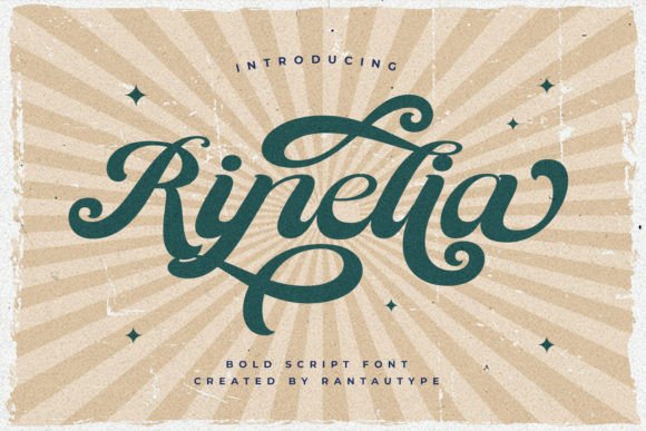 Ranelia: A Bold Retro Script Font for Digital Branding