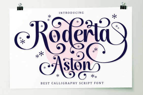 Roderta Aston: A Timeless Script Font for Handmade Brands