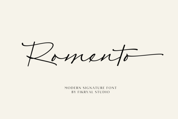 Romento: A Modern Signature Font That Feels Like a Hand-Drawn Secret
