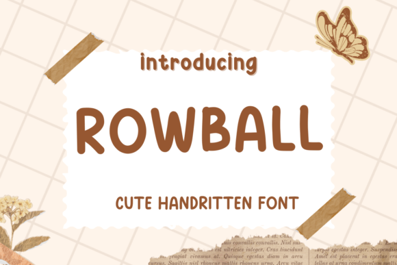 Rowball: A Handwritten Font That Feels Like a Thoughtful Pause