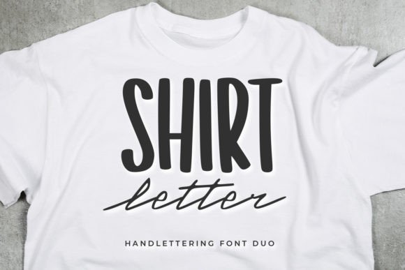 Shirt Letter: A Hand-Lettered Font Duo for Warm, Authentic Branding