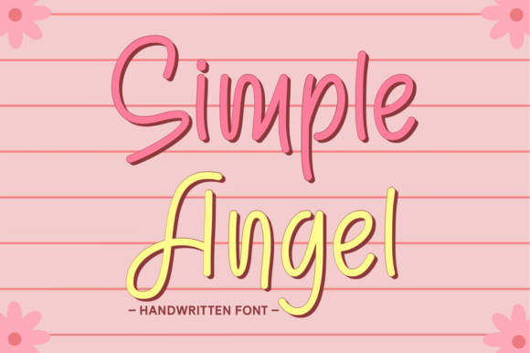 Simple Angel: A Handwritten Font That Feels Like a Warm Welcome
