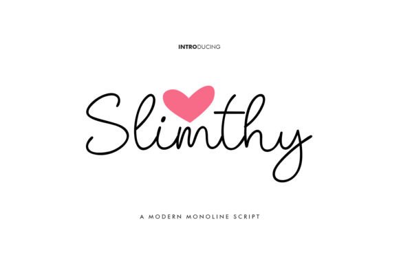 Slimthy: A Modern Script Font for Polished Digital Branding